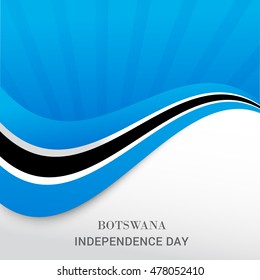 Illustration of Botswana Flags for Independence Day of Botswana.