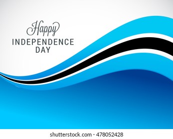 Illustration of Botswana Flags for Independence Day of Botswana.
