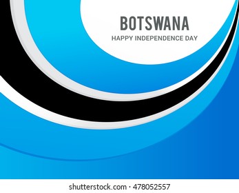 Illustration of Botswana Flags for Independence Day of Botswana.