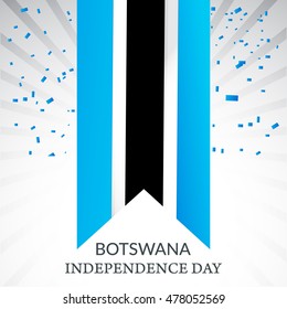 Illustration of Botswana Flags for Independence Day of Botswana.