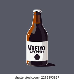 ilustración de una botella de cerveza