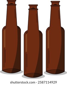 the illustration of the bottle of beer.