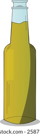 the illustration of the bottle of beer.