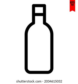 illustration of bottle design icon