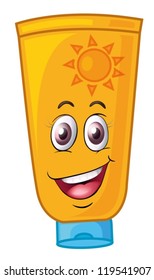 Illustration einer Flasche auf weißem Hintergrund