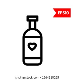 illustration of bottle flat icon