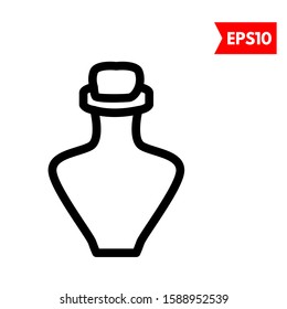 illustration of bottle flat icon