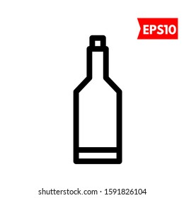 illustration of bottle flat icon