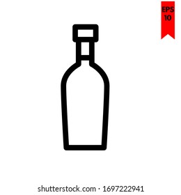 Illustration des Flaschenflachbildes