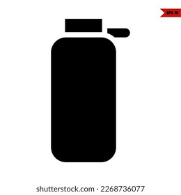 illustration of bottle glyph icon 