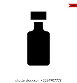 illustration of bottle glyph icon