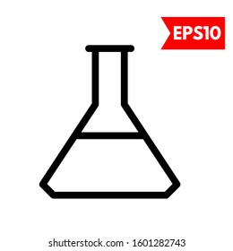 illustration of bottle lab flat icon