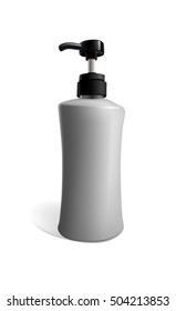 Illustration of bottle of liquid soap