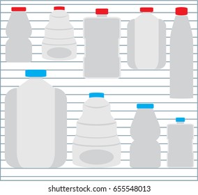 illustration bottle on paper