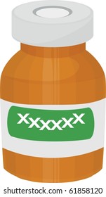 illustration of bottle on a white background