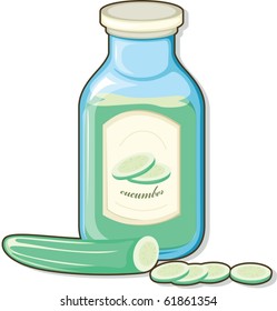 illustration of bottle on a white background