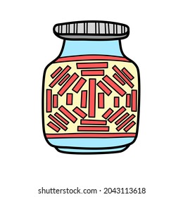 Illustration of a bottle perfect for icon, items, symbol, element and ect.