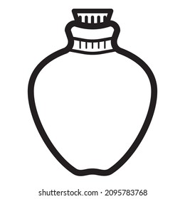 The illustration of bottle vector. Suitable for food and drink and also restaurant equipment.