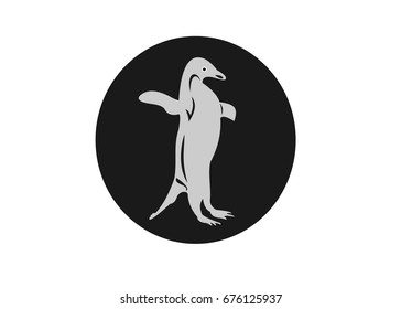 Illustration of a Bouncing penguin icon