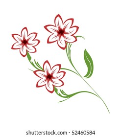 Illustration bouquet of flowers - vector