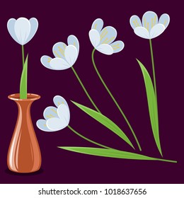 illustration of a bouquet of tulips