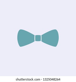 Illustration of bow tie icon on white background