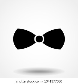 Illustration of bow tie icon on white background