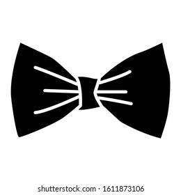 Illustration of bow tie icon on white background. Perfect use for website, pattern, design, etc.