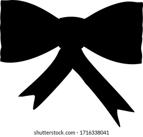 Illustration of bow tie icon on white background