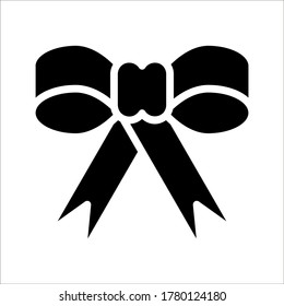 Illustration of bow tie icon on white background eps 10