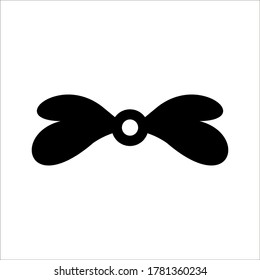 Illustration of bow tie icon on white background eps 10