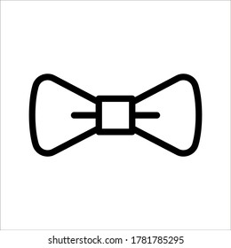 Illustration of bow tie icon on white background eps 10