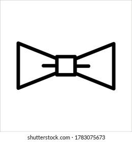 Illustration of bow tie icon on white background eps 10