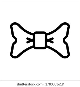 Illustration of bow tie icon on white background eps 10