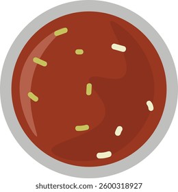 Illustration of a Bowl of Sauce