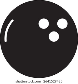 illustration of a bowling ball
