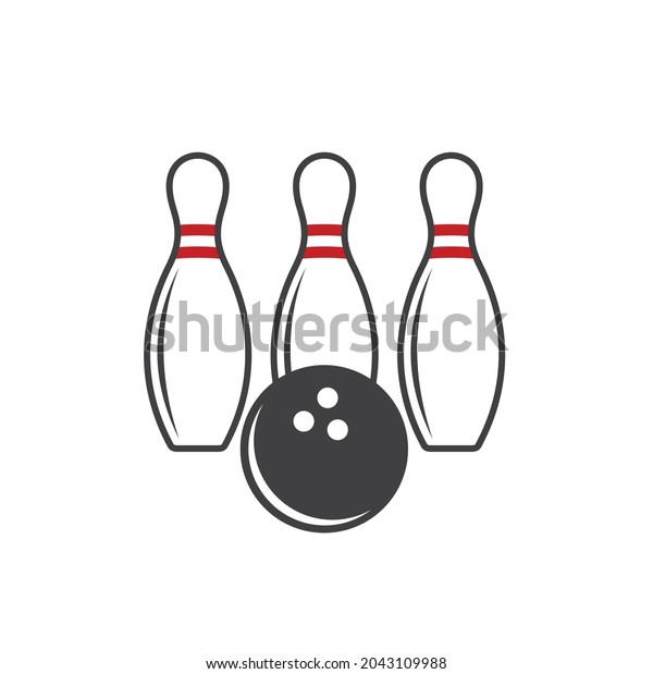 Illustration Bowling Game Vetor Art Stock Vector (Royalty Free) 2043109988