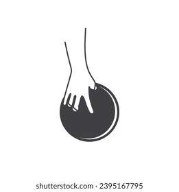 illustration of bowling, indoor sports, vector art.