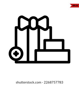 illustration of box glyph icon