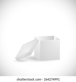Illustration of a box isolated on a white background.