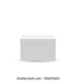 Illustration of a box isolated on a white background.