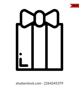 ilustración del icono de línea de cuadro