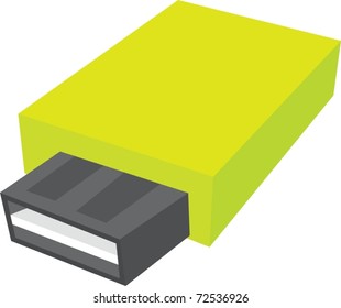 Illustration of box on a white background