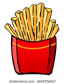 illustration of a box of potato chips
