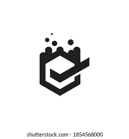 Illustration of a box that is combined with the symbol checklists , can be used to design the logo and icon also become elements additional to the design 