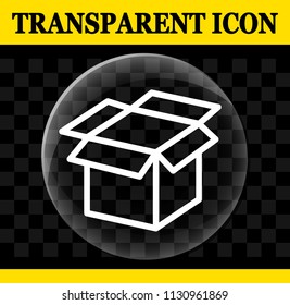 Illustration of box vector circle transparent icon - Powered by Shutterstock - Get 15% off with code: PIKWIZARD15