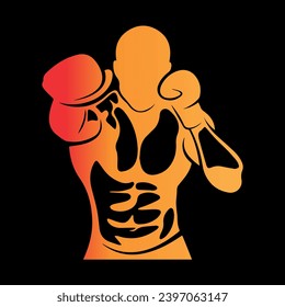 illustration of a boxer logo design