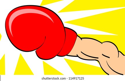 illustration of boxer punch