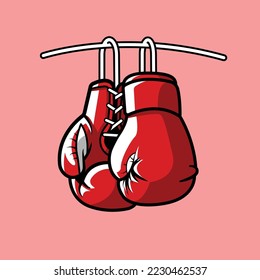 The Illustration of Boxing Gloves