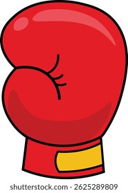 Illustration of Boxing Gloves with Cartoon Design. Vector Icon.